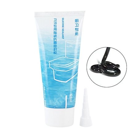 Tile Gap Repair Agent Kylpyhuonemaali MUSTA