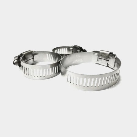 Slangklem Sierra, roestvrij staal AISI 316, met zeskantkop, Ø103 - 127 mm, 1 stuk