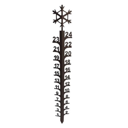 Utomhus Snömätare 61 cm Järnkonst Snömätare Avtagbar Jul Snöflingor Snömätare Snömätning