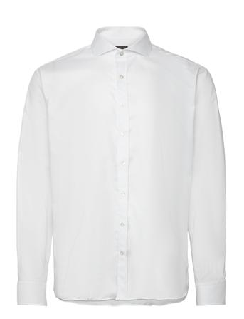 Reg Fit Cut Away Non Iron Twill Tops Shirts Business White Oscar Jacobson