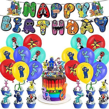 Roblox Rainbow Friends 2 Tema Festartikler Sæt Balloner