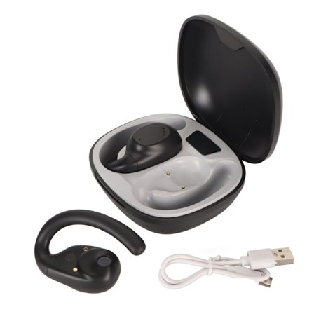 Språkoversetter ørepropper 144 språk 3 moduser Bluetooth 5.3 støyreduksjon oppladbare trådløse oversetter ørepropper svart