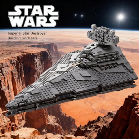 2326 stk. Imperial Star Destroyer Byggeklods Sæt - Meget Svært, Perfekt til Boligindretning