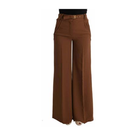 Just Cavalli, Wide Trousers Bruin, Dames, Maat:S