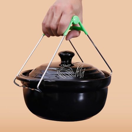 Grydeklud Skålclips Varmt Fad Pladeløfter Pande Fad Griber Klemme Køkken Foldbar Varmt Fad Pladeclips Pladetænger