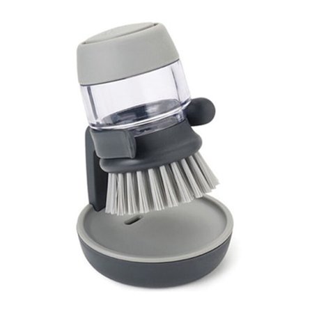 Palm Scrub - Borste med diskmedelbehållare - Grå,