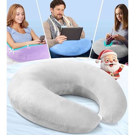 Lesepute for gaming for seng, voksne og barn: Skrivebordpute for fanget for å sitte i seng/sofa/gulv - Kompakt armstøttepute for lesing/spilling