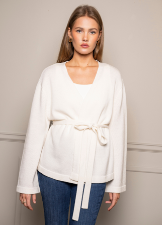 MISSMAYA - Jenna Cardigan Cream - L