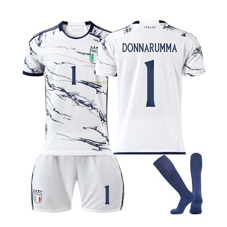 23 Euroopan Cup Italia Vieraspaita NO. 1 Donnarumma Paitasetti {HH}