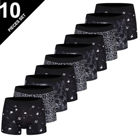 Herreboksershorts, sporty, pustende, høyelastiske, firkantede B S.