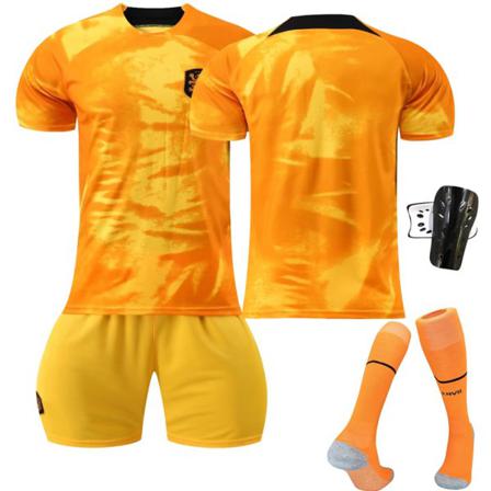 2022 Qatar World Cup Holland Hemma Fotbollströjor Set L