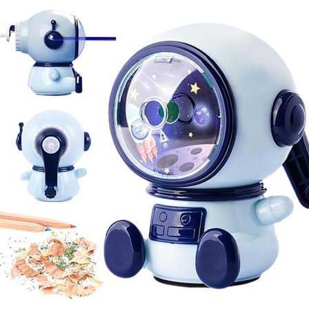 Automatisk blyantspisser, blyantspisser med sveiv og beholder, manuell blyantspisser (tre-trinns justerbar)