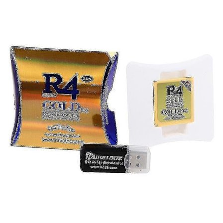 2021 R4 Gold Pro SDHC til DS/3DS/2DS/Revolution Cartridge med USB-adapter