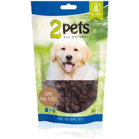2 pets - Dogsnack MiniCubes Lam 100 g - Hund - Hundegodbiter & tyggebein - Naturlige godbiter for hund - ZOO.no
