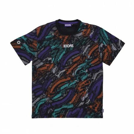 Octopus, T-Shirts Zwart, Heren, Maat:XL