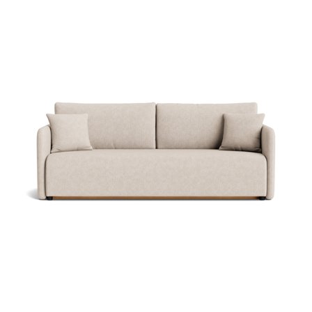 Firenze 3 personers sovesofa m/opbevaring - Aragon Beige - 220x100x88cm - Sovesofa, inkl. 2 pyntepuder & 198x145cm soveplads
