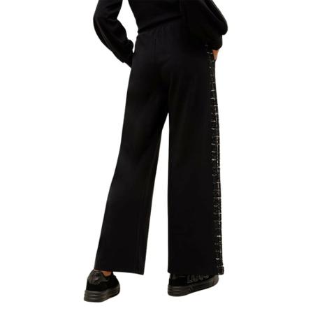 Liu Jo Fracomina Wide Broek , Zwart , Dames , Maat: S
