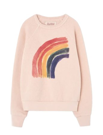 THE ANIMALS OBSERVATORY Rainbow Shark Sweatshirt - Pink - 10 Y