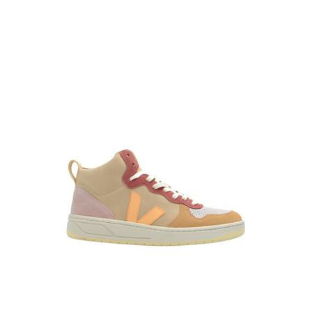 Veja V-15 high-Topp sneakers beige, Dam, Dam, Storlek: 36 EU