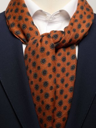 John Henric Men's Terrakotta Musterschal Size Onesize