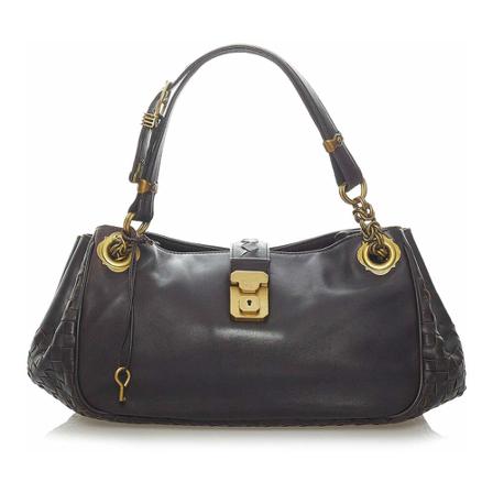 Bottega Veneta Vintage, Pre-owned Handbag Zwart, Dames, Maat:ONE Size