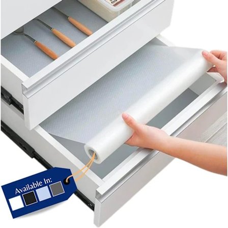 Køkkenskuffeindlæg - Skabsindlæg Køkken Skridsikker Hyldemåtte & Køleskabsindlæg der Beskytter Mod Spild - Multifunktionelt Hyldeindlæg til Køkken