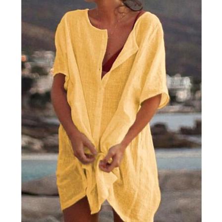 Camisas Mujer Leisure White Shirts Button Lapel Cardigan Tops L