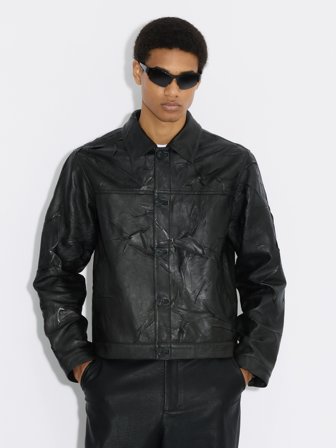 Holzweiler - Classic-Fit Leather Jacket - Black - Mens - Medium