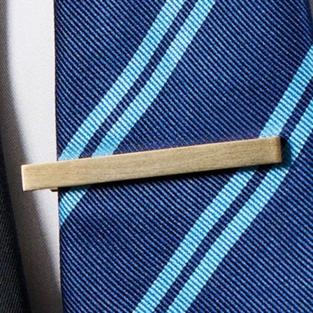 Matte Gold-Tone 5.5 cm Tie Clip for Men