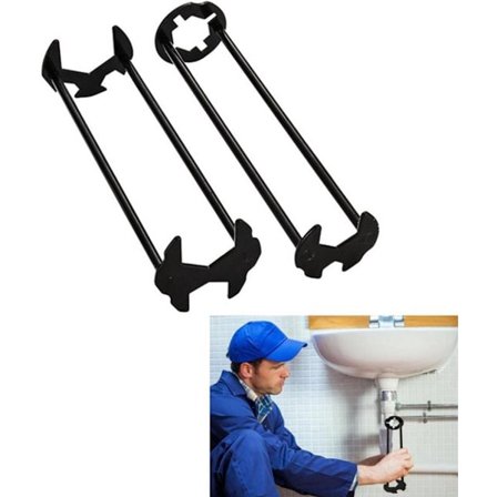 ING To elementer - Vask servantnøkkel - Kranverktøy - Generelle rørleggerverktøy