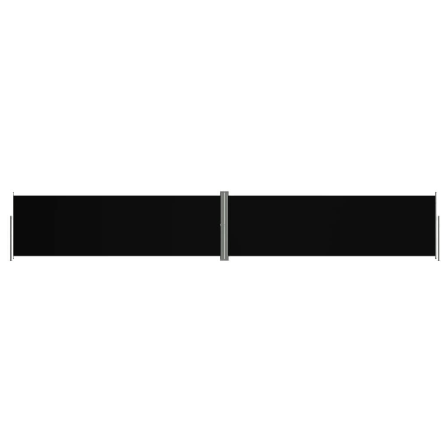 Vidaxl Infällbar Sidomarkis Svart 160x1000 Cm Svart
