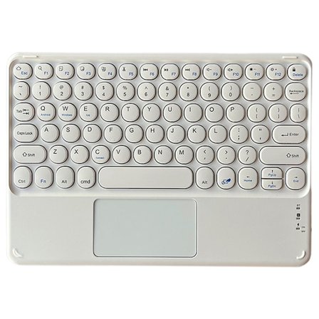 10 tums Bluetooth-tangentbord med pekplatta, ultratunn trådlöst Bluetooth-tangentbord med pekplatta, inbyggt uppladdningsbart