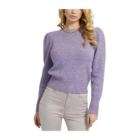 Guess Round-neck Knitwear , Paars , Dames , Maat: S Truis