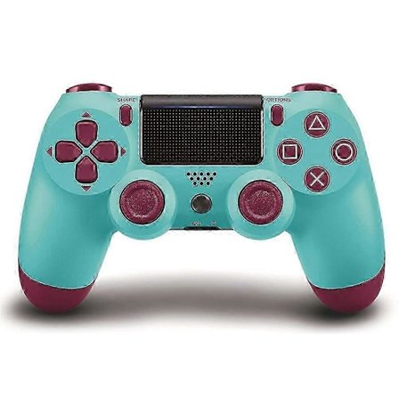 Trådløs PS4-kontroller Bluetooth Gamepad med vibrasjon, ergonomisk design for PS4-konsoll - Lys rød