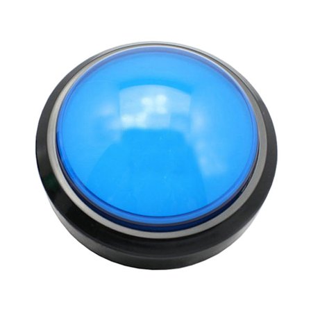Rund trykknap LED-belyst med mikrokontakt Arkade-trykknapper Stor kuppel-lyskontakt
