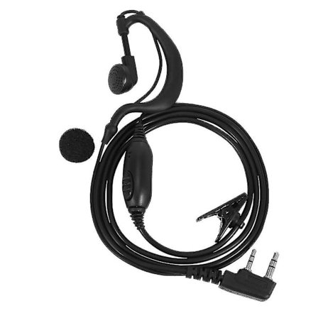Kenwood Security Earhanger Headset Öronsnäcka Hörlur Kompatibel Kenwood Radio Svart