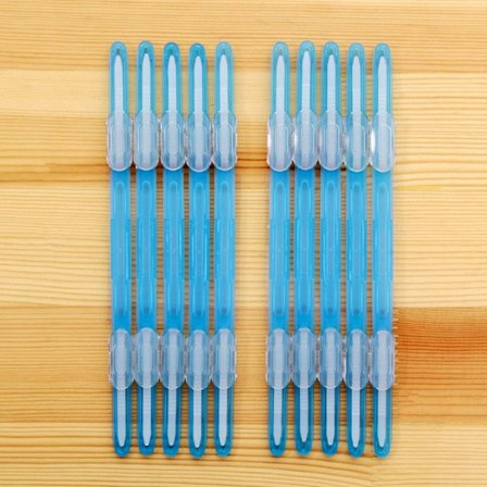 10 kpl Sidontaklipsit Nauha Irtolehtiklipsi COLOR 8 COLOR 8