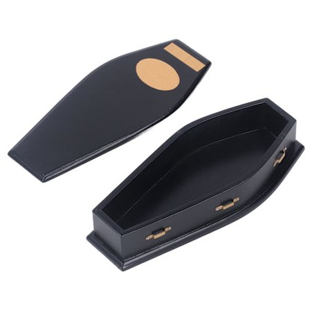 Miniatyr Dukkekiste, Miljøvennlig Bjørk, Lekfull Vampyrkiste, Halloween-dekorasjon 1 12 Skala