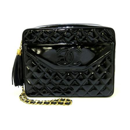 Chanel Vintage Pre-owned Crossbody Väska svart, Dam Vintage Väskor, Dam, Storlek: ONE SIZE