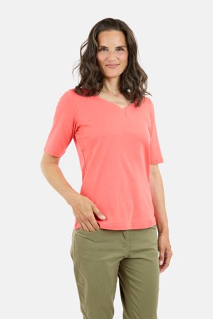 SIGNATURE - Kortærmet T-shirt - Koral