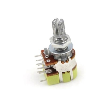 Hot1st B50K 50K Ohm Dubbel Linjär Potentiometer Volymkontroll med Strömbrytare