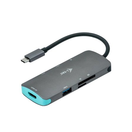 I-TEC USB-C Metal Nano Dock 4K HDMI + Power Delivery - dokkingstasjon - USB-C 3.1 - HDMI