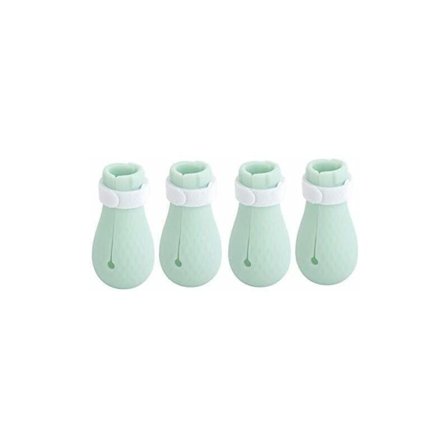 4-delad kattstövel, kattbadfot, kattsko, silikonstövel, anti-scratch kattskyddsskor, justerbar för kattbad, kattlåda