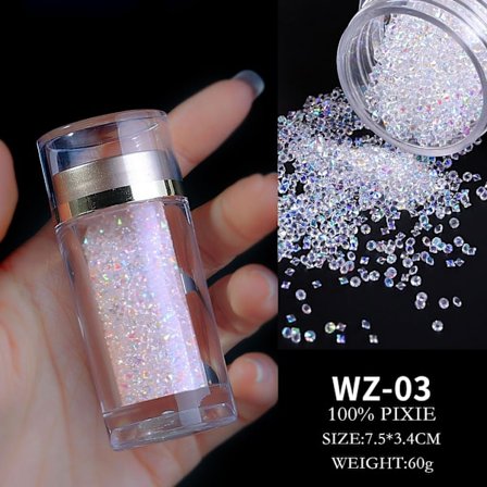 Nagelkonst Tillbehör Fairy Beads, Nagelkonst AB Mikro Diamanter Flaska 28g