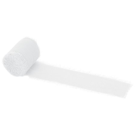 Chiffonbånd Hvid 40 mm 3-pak