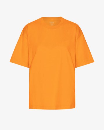Oversized Organic T-Shirt - Sunny Orange - Female - XS