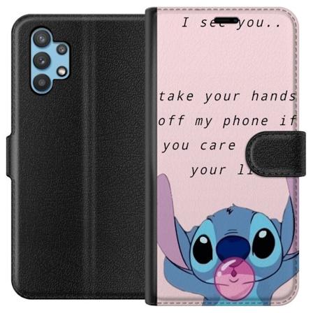 Samsung Galaxy A32 5G Plånboksfodral Stitch Lycka till