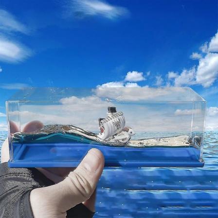 Anime One Piece Going Merry Cruise Ship Model Liquid Wave Os nkbar B t Leksak Hem Skrivbord Dekorationer Inredning Presenter Kompatibla fl ktar
