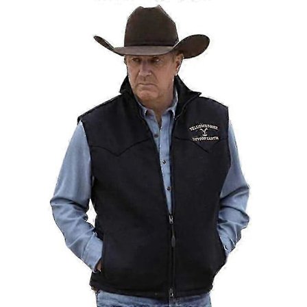 Herrevest Yellowstone Jakke Revers Brun Trykk Glidelås Vest Slim Fit For Uformell Daglig Utendørs Herre Vest Frakk Klær