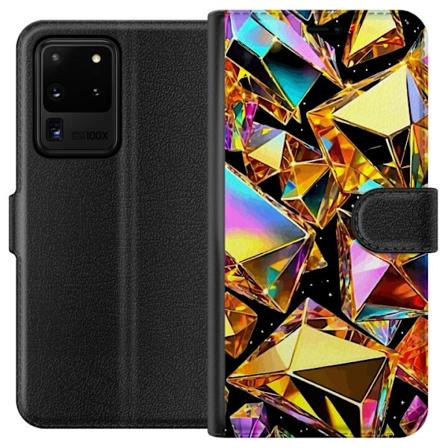 Samsung Galaxy S20 Ultra Tegnebogsetui 3D Guld